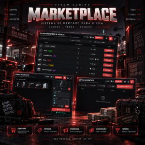 1 mês / TBS Marketplace — Mercado Player-to-Player com Moeda Premium e Taxas