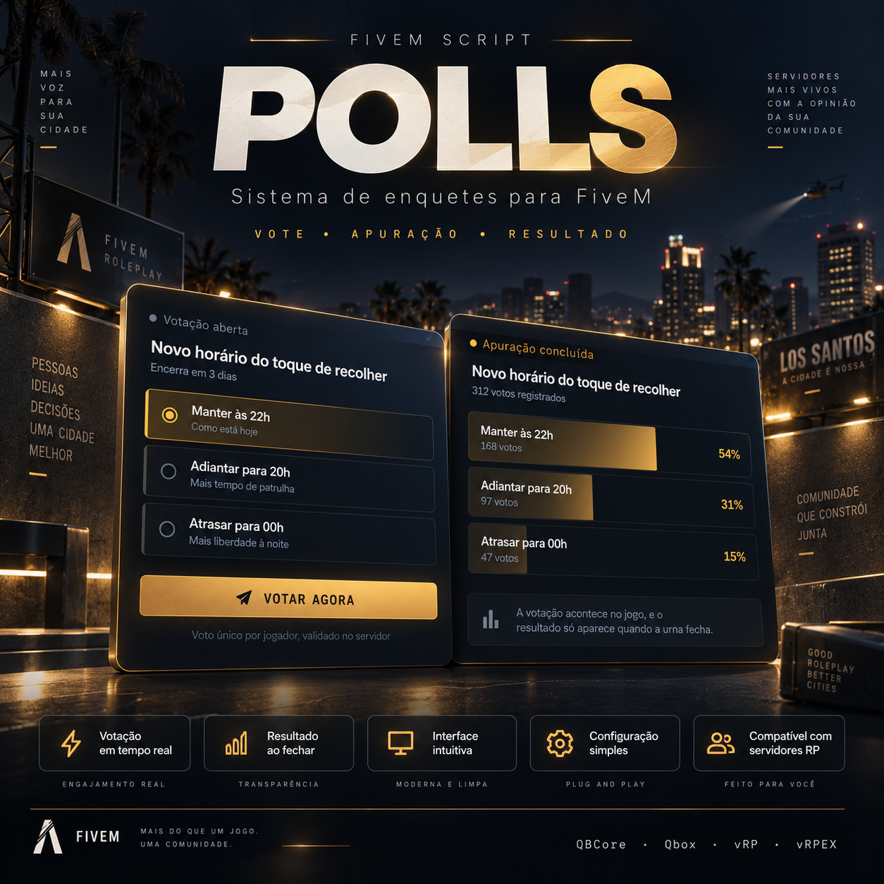 1 mês / TBS Polls — Sistema de Enquetes e Votações para o Seu Servidor