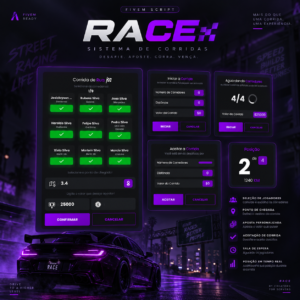 1 mês / TBS Race — Sistema de Rachas com Aposta, Convite e Leaderboard em Tempo Real