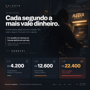1 mês / TBS Robbery — Assalto a Caixas Eletrônicos e Registradoras
