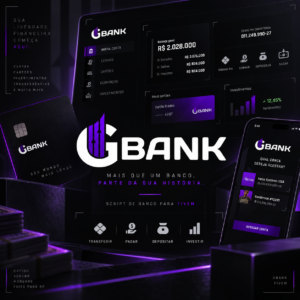GBANK – Sistema Bancário Completo com PIX, Cartão de Crédito, Score e Investimentos