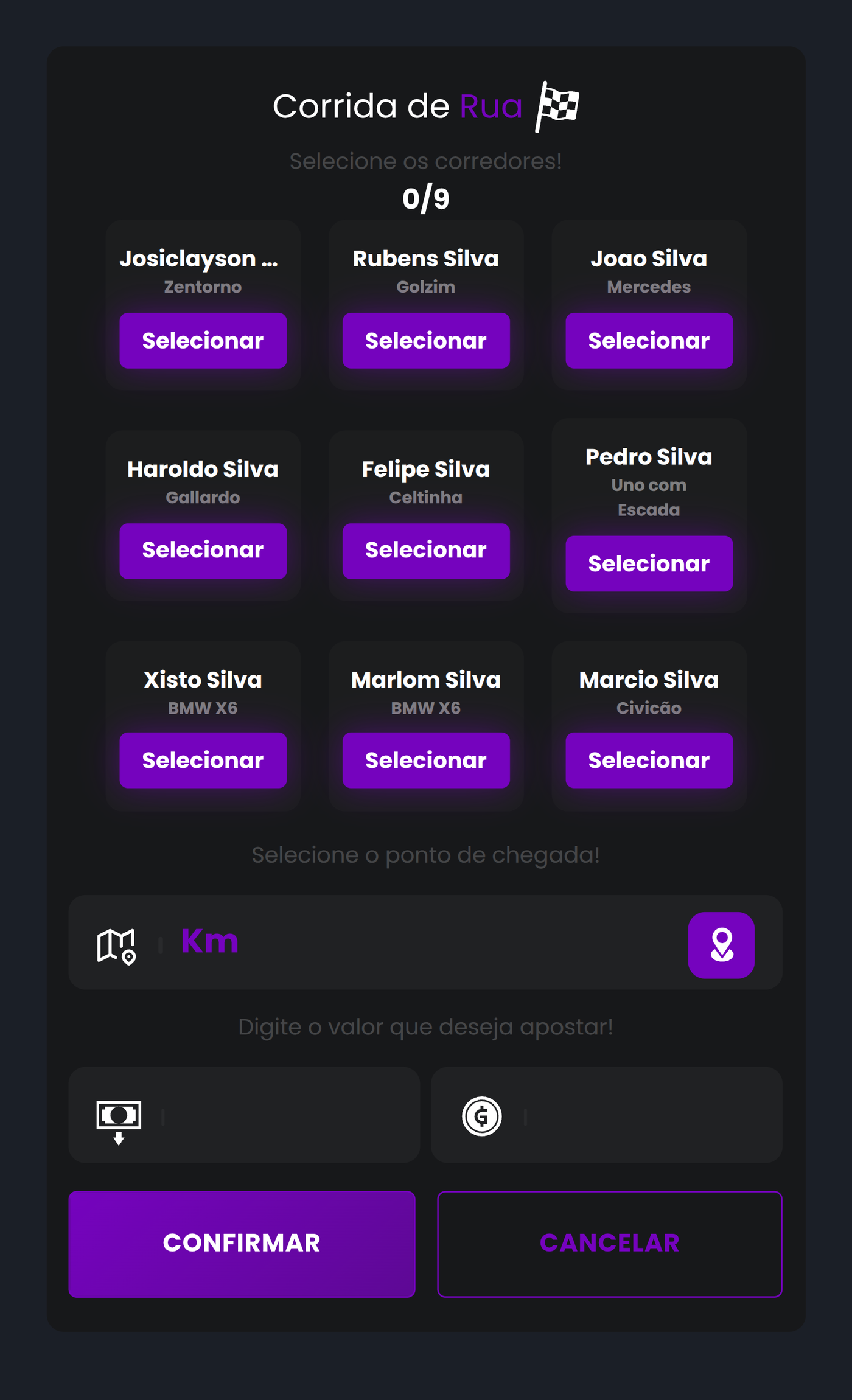 1 mês / TBS Race — Sistema de Rachas com Aposta, Convite e Leaderboard em Tempo Real - Imagem 9